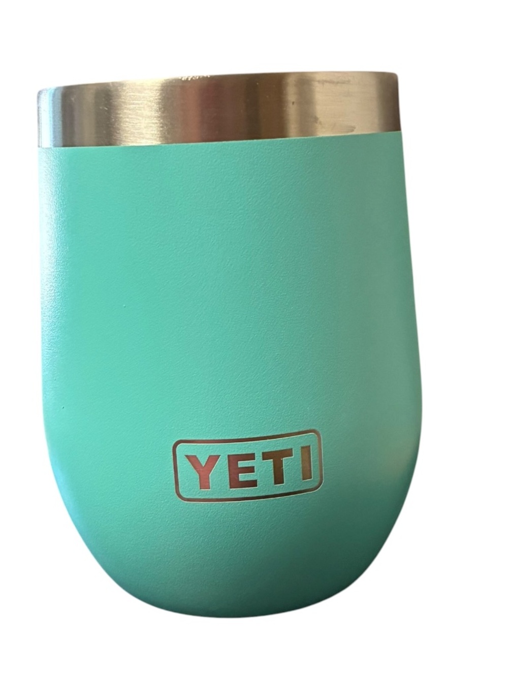 YETI Rambler 10 oz Wine Tumbler Seafoam green *flaw*